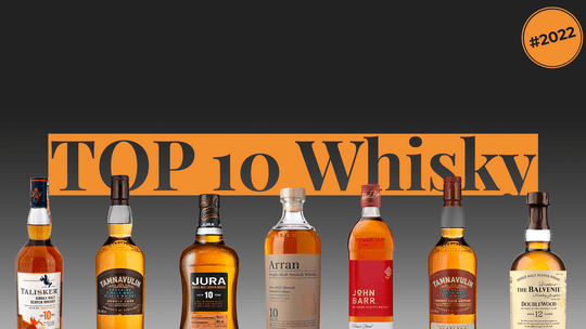 10 najpredávanejších whisky roku 2022