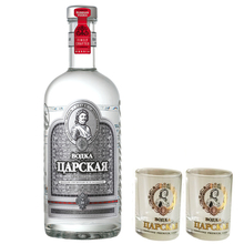 Carskaja silver + 2 x Carskaja pohár