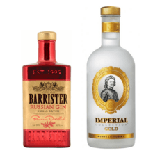 Carskaja Gold Vodka + Barrister Russian Gin