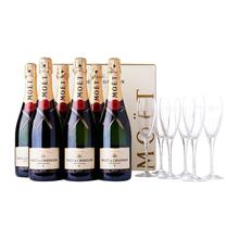 Moët & Chandon Brut Impérial + 6 pohárov, GIFT