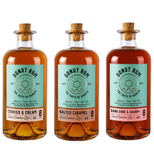 Donut Rum – Cookies & Cream + Salted Caramel + Dark Choc & Cherry