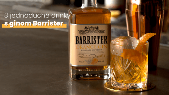 3 jednoduché drinky s ginom Barrister