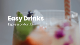 Easy Drinks: jednoduchý miešaný drink Espresso Martiki