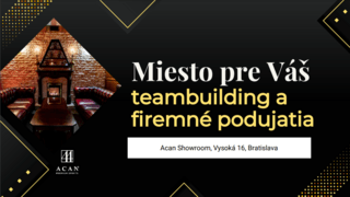 Eventový priestor pre váš teambuilding a firemné podujatia