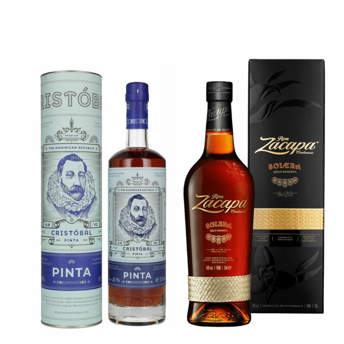 Zacapa Solera Gran Reserva, GIFT + Ron Cristóbal Pinta 6-8 Y.O., GIFT