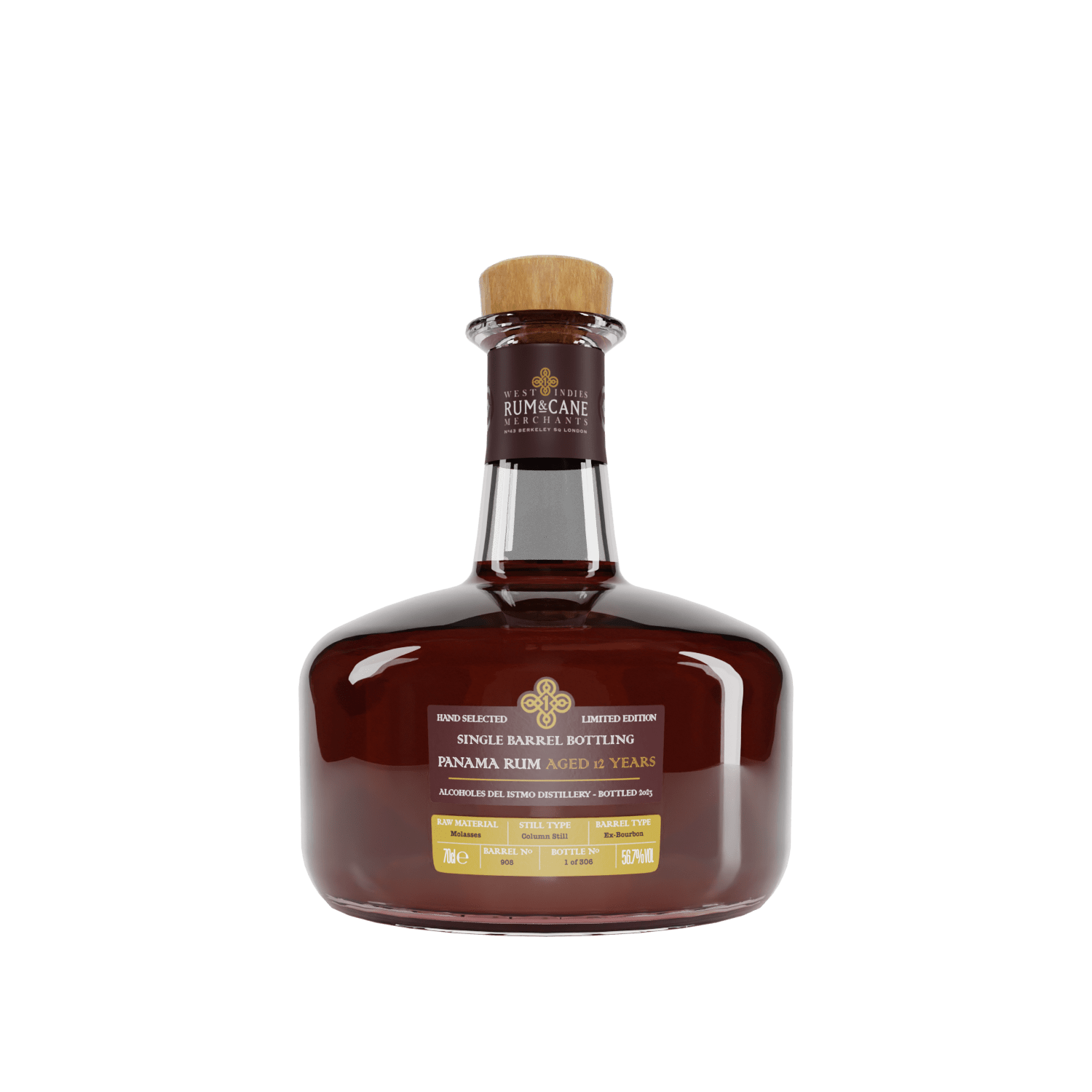 Rum & Cane Panama 12 Y.O. Single Barrel, GIFT