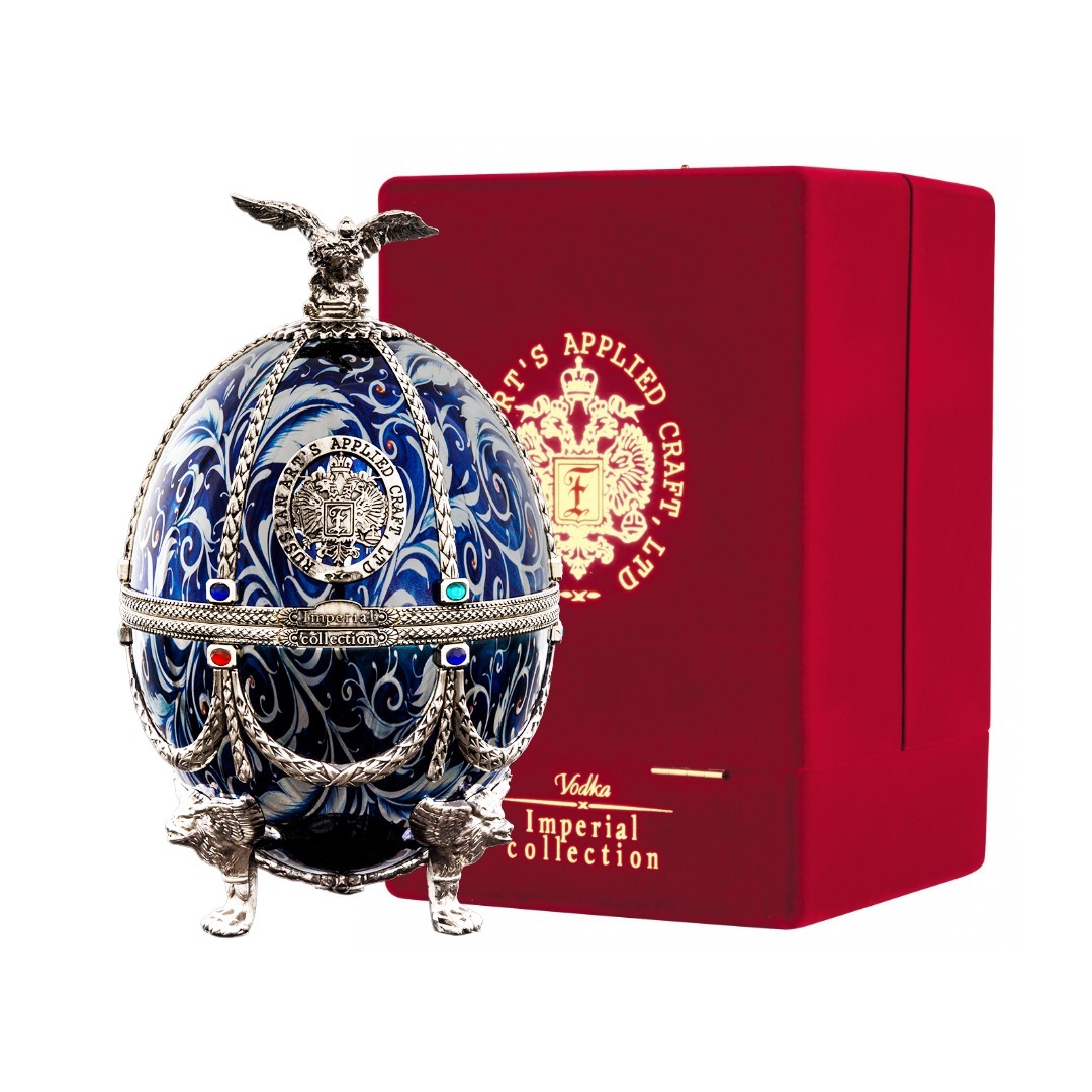 Fabergé Silver With Blue Flowers, GIFT