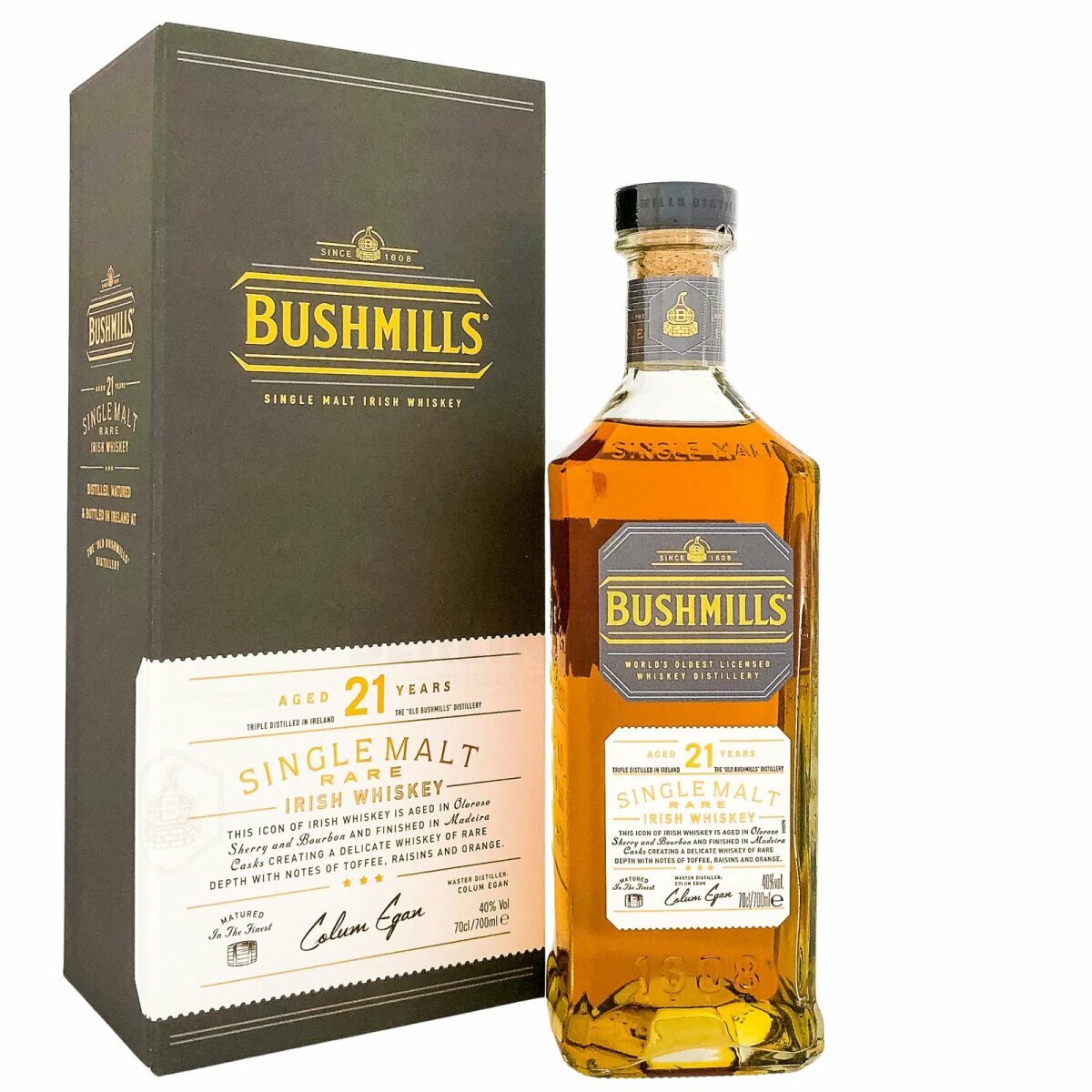 Bushmills Irish Whiskey 21 Y.O., GIFT