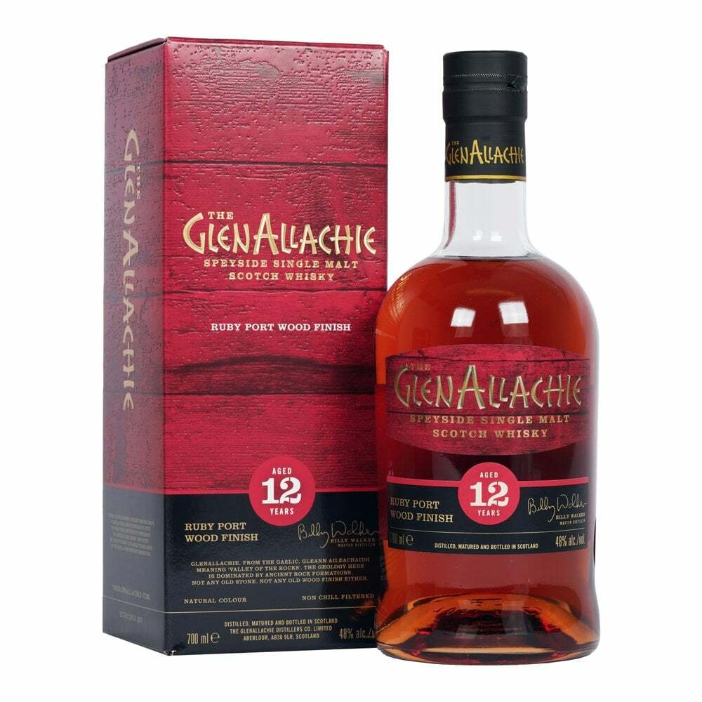 GlenAllachie 12 Y.O. Ruby Port Wood Finish, GIFT