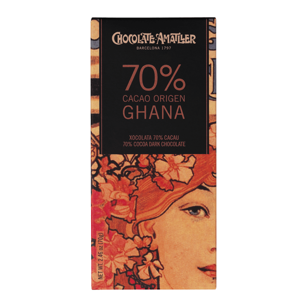 Chocolate Amatller 70% Ghana, 70g
