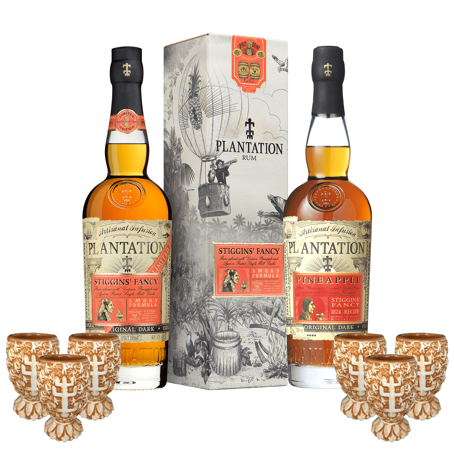 Plantation Pineapple + Plantation Stiggins’ Fancy Smoky Formula + 6 x Stiggins Shot zadarmo