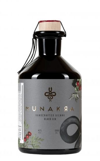 Munakra Black Gin 42% 0.5L