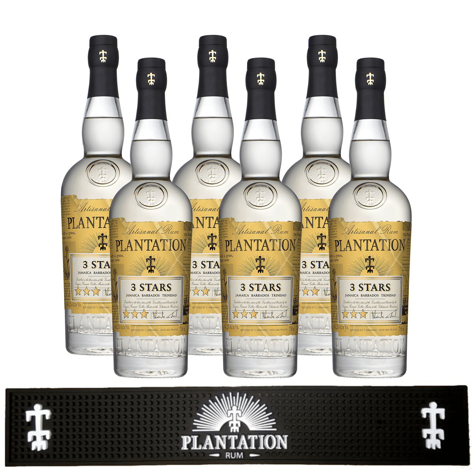 6 x Plantation 3 Stars + Plantation barová guma zadarmo