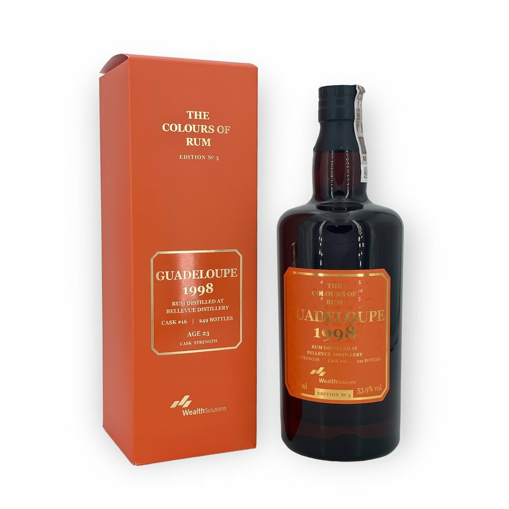 The Colours of Rum Edition No. 3, Guadelope 1998 Bellevue, 53,9%, 0.7 L, GIFT