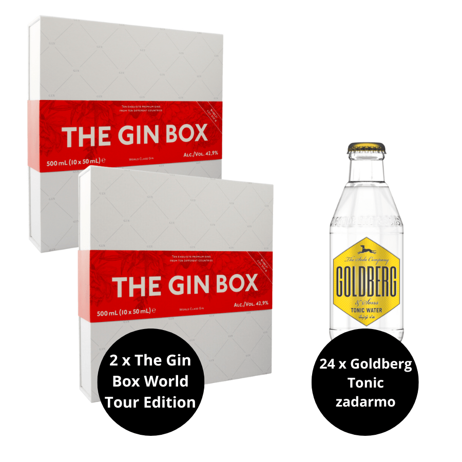 2 x The Gin Box World Tour Edition + 24 x Goldberg Tonic zadarmo