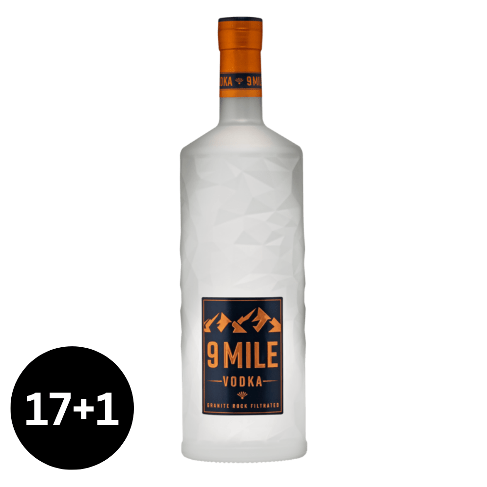 17 + 1 | 9 Mile Vodka 3 L, GIFT