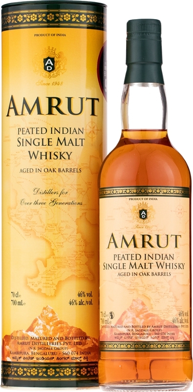 Amrut Peated Indian Single Malt Whisky, GIFT