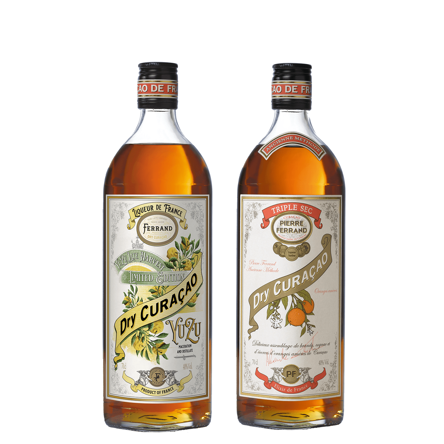 Pierre Ferrand Dry Curaçao Yuzu + Pierre Ferrand Dry Curaçao