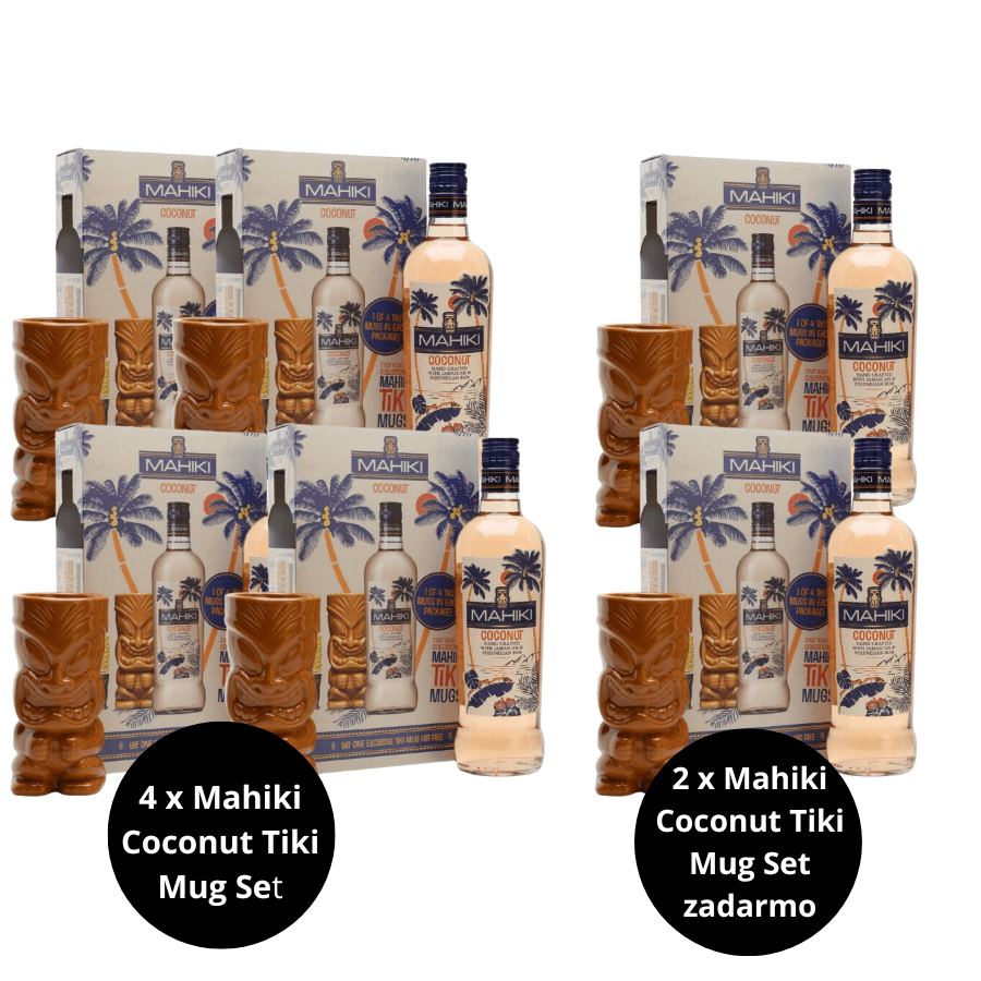 4 + 2 | Mahiki Coconut Tiki Mug Set, GIFT