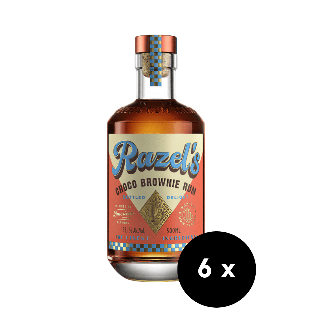 6 x  Razel’s Choco Brownie Rum