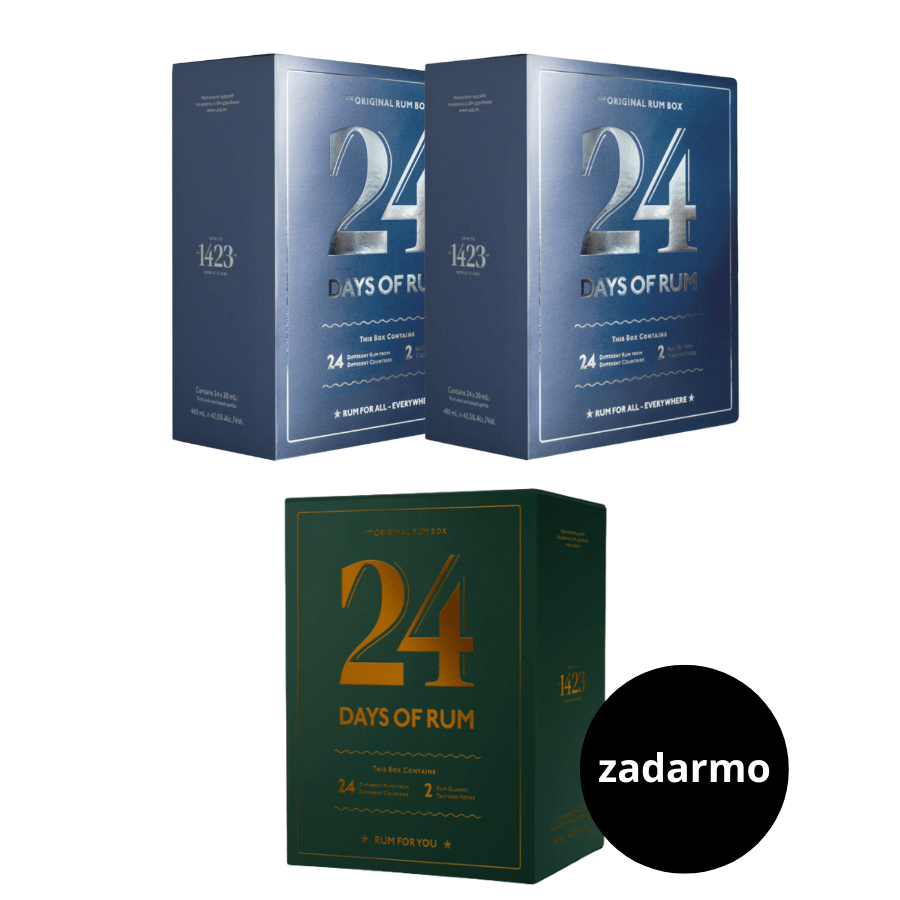 2 x Rumový kalendár (2023) + 1 x Rumový kalendár (2022) ZADARMO