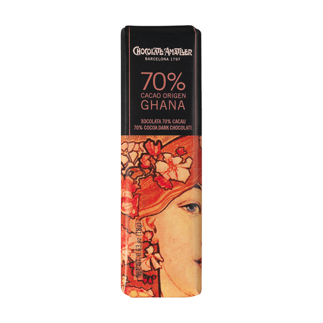 Chocolate Amatller 70% Ghana, 18g