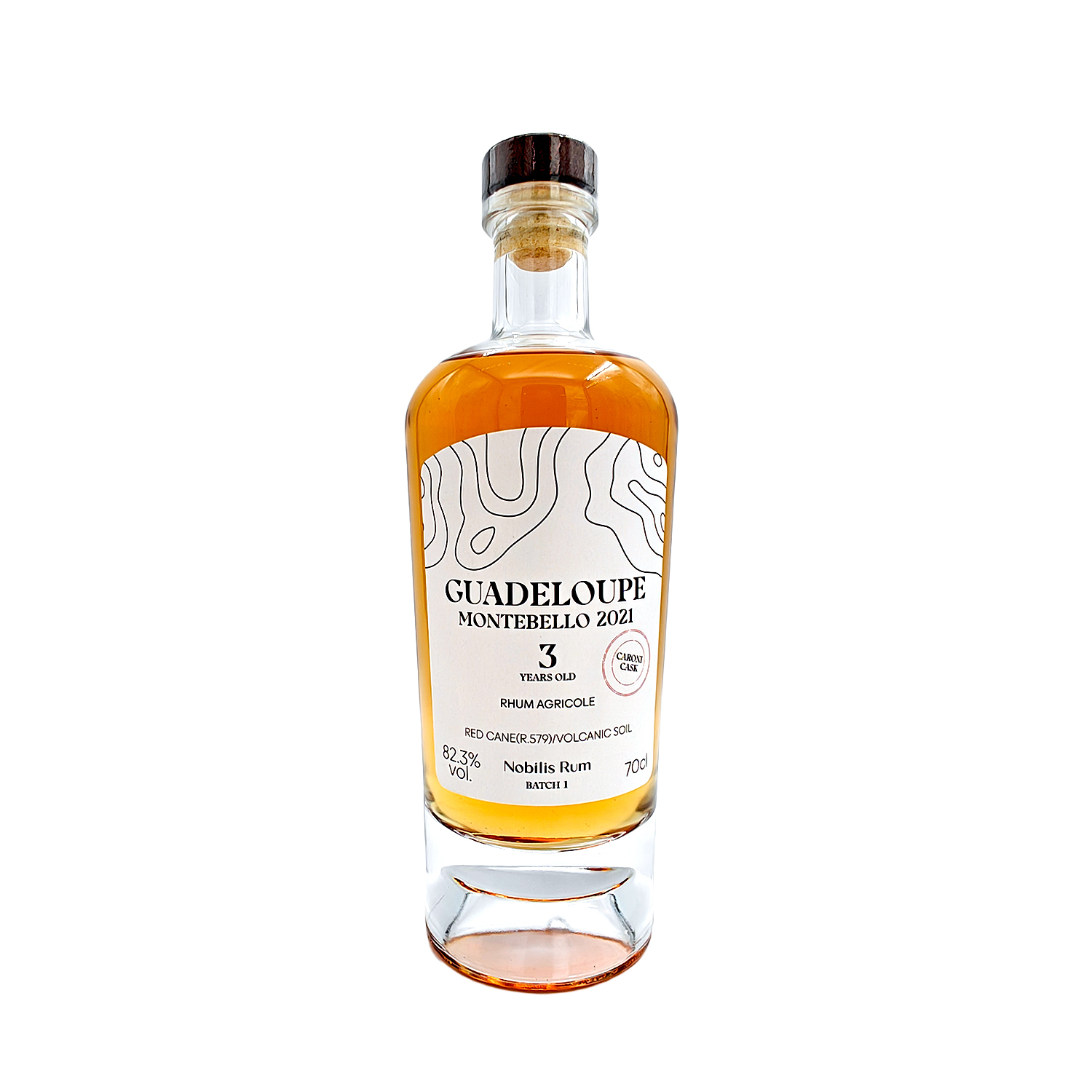 Nobilis Rum Guadeloupe Montebello 2021, 3 Y.O., Caroni Cask