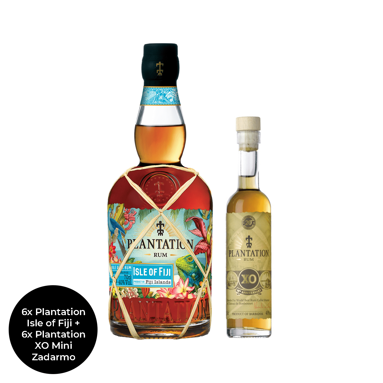 6 x Plantation Isle Of Fiji + 6 x Plantation XO Mini zadarmo