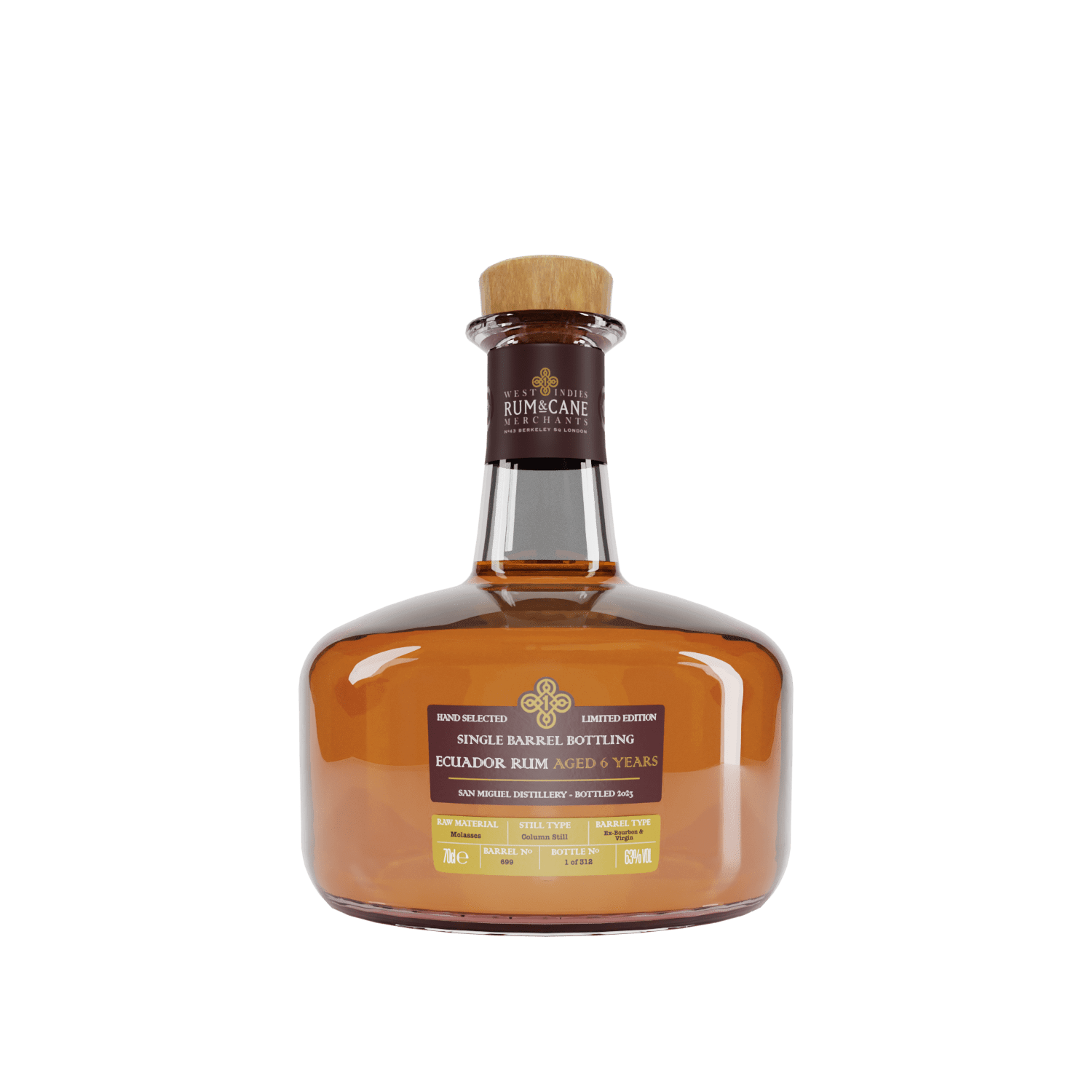 Rum & Cane Ecuador 6 Y.O. Single Barrel, GIFT