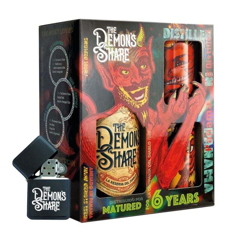 The Demon's Share Rum El Diablo Set, GIFT + Zapaľovač ZADARMO