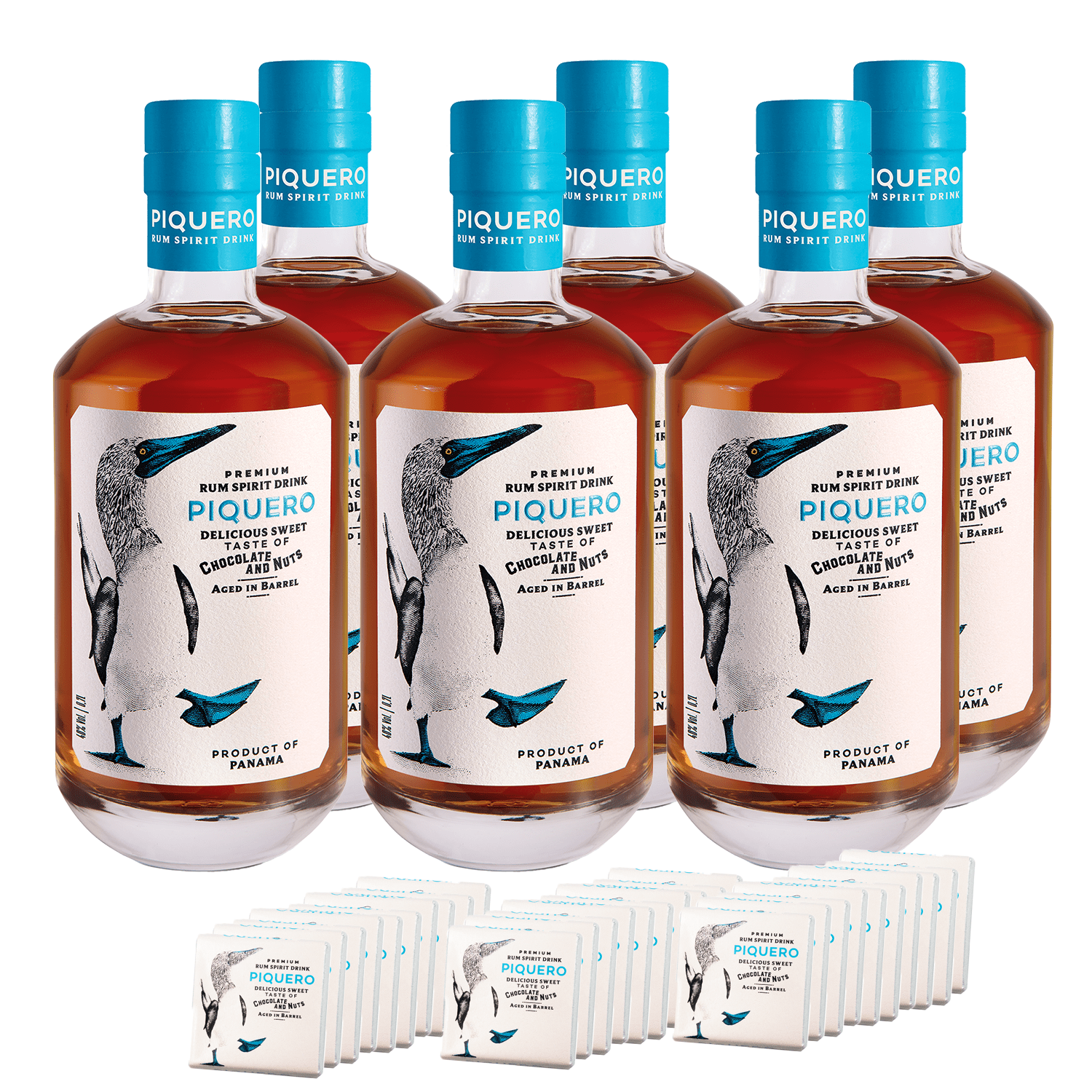 6 x Piquero + 30 x Piquero Dark Chocolate 70%, 5g ZADARMO