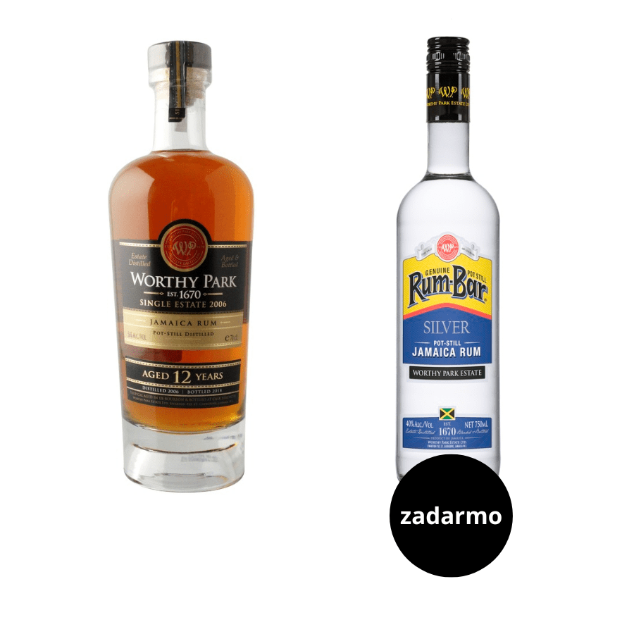 Worthy Park Single Estate 12 Y.O. + Worthy Park Rum-Bar Silver zadarmo