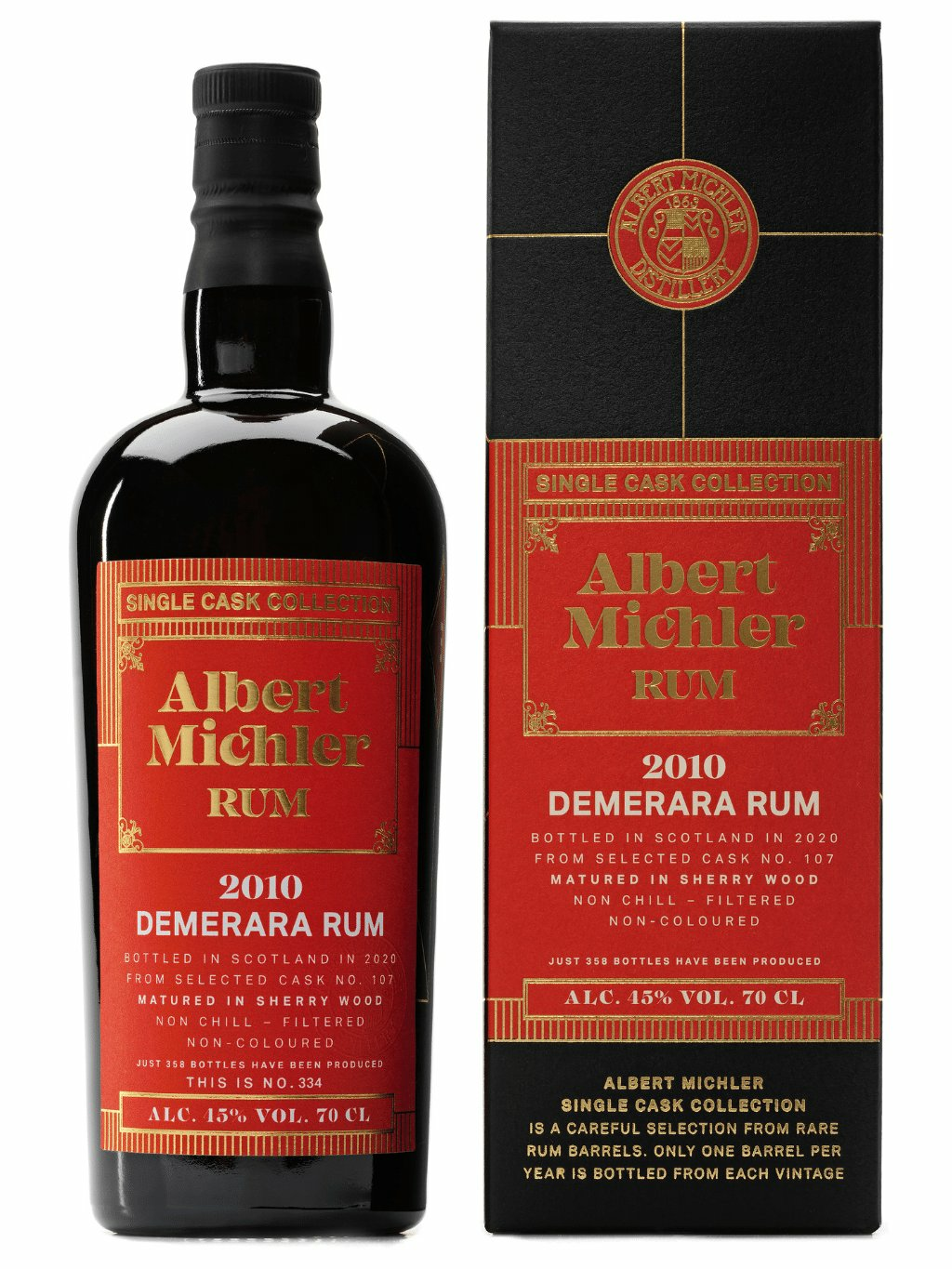 Albert Michler Single Cask Demerara 2010, GIFT