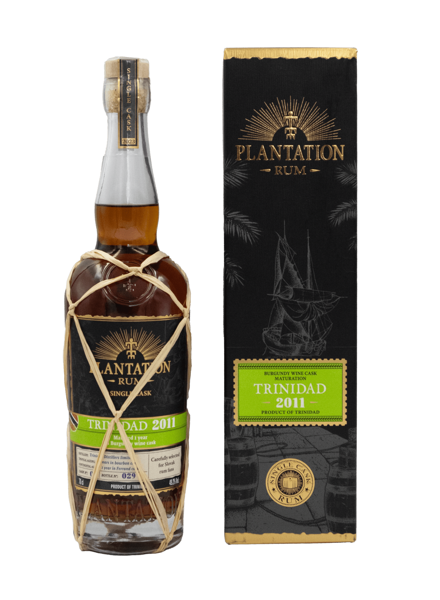 Plantation Single Cask Trinidad 2011, Burgundy Red Wine (Pinot Noir) Cask, GIFT Plantation Single Cask Trinidad 2011, Burgundy Red Wine (Pinot Noir) Cask, GIFT
