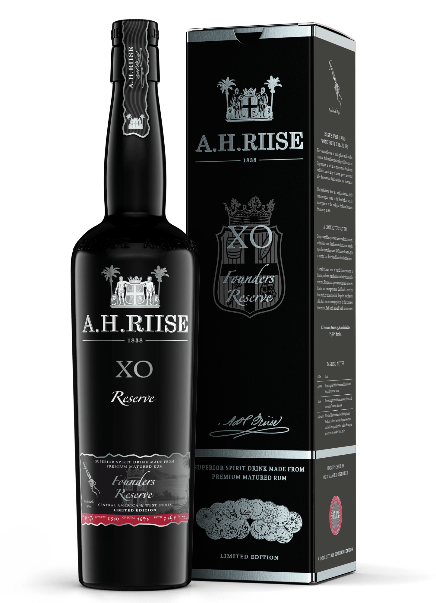 A. H. Riise XO Founders Reserve Limited Edition 45,1% 0,7L