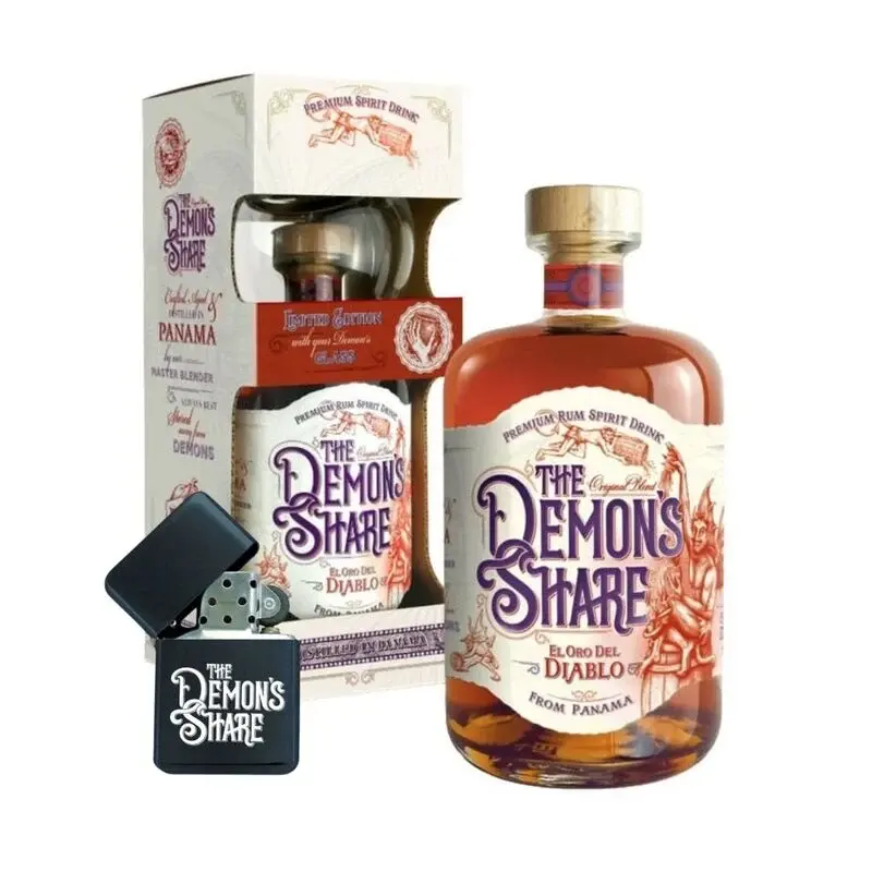 The Demon’s Share El Oro Del Diablo, GLASS SET + Zapaľovač ZADARMO