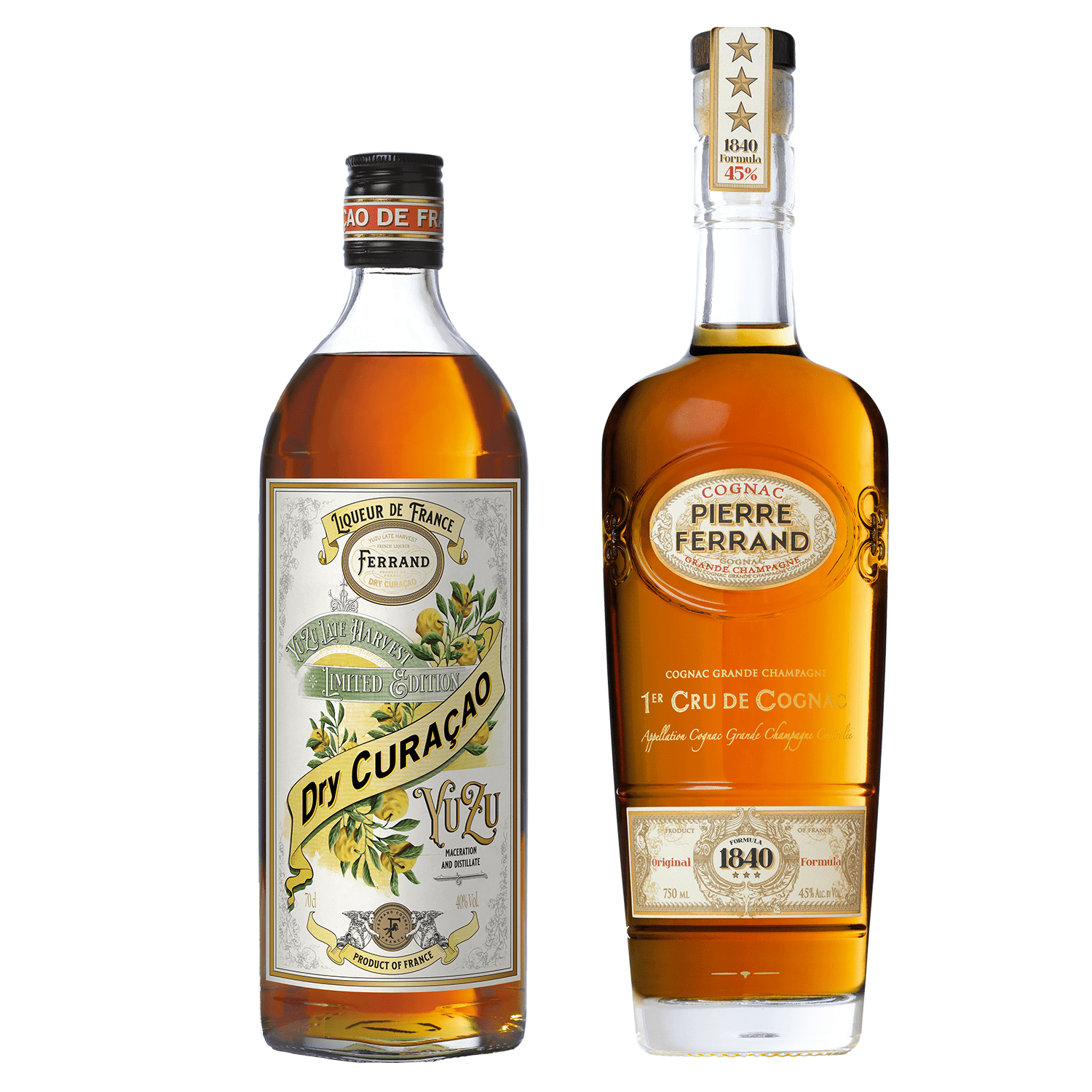 Pierre Ferrand Dry Curaçao Yuzu + Ferrand Cognac 1840 Original Formula