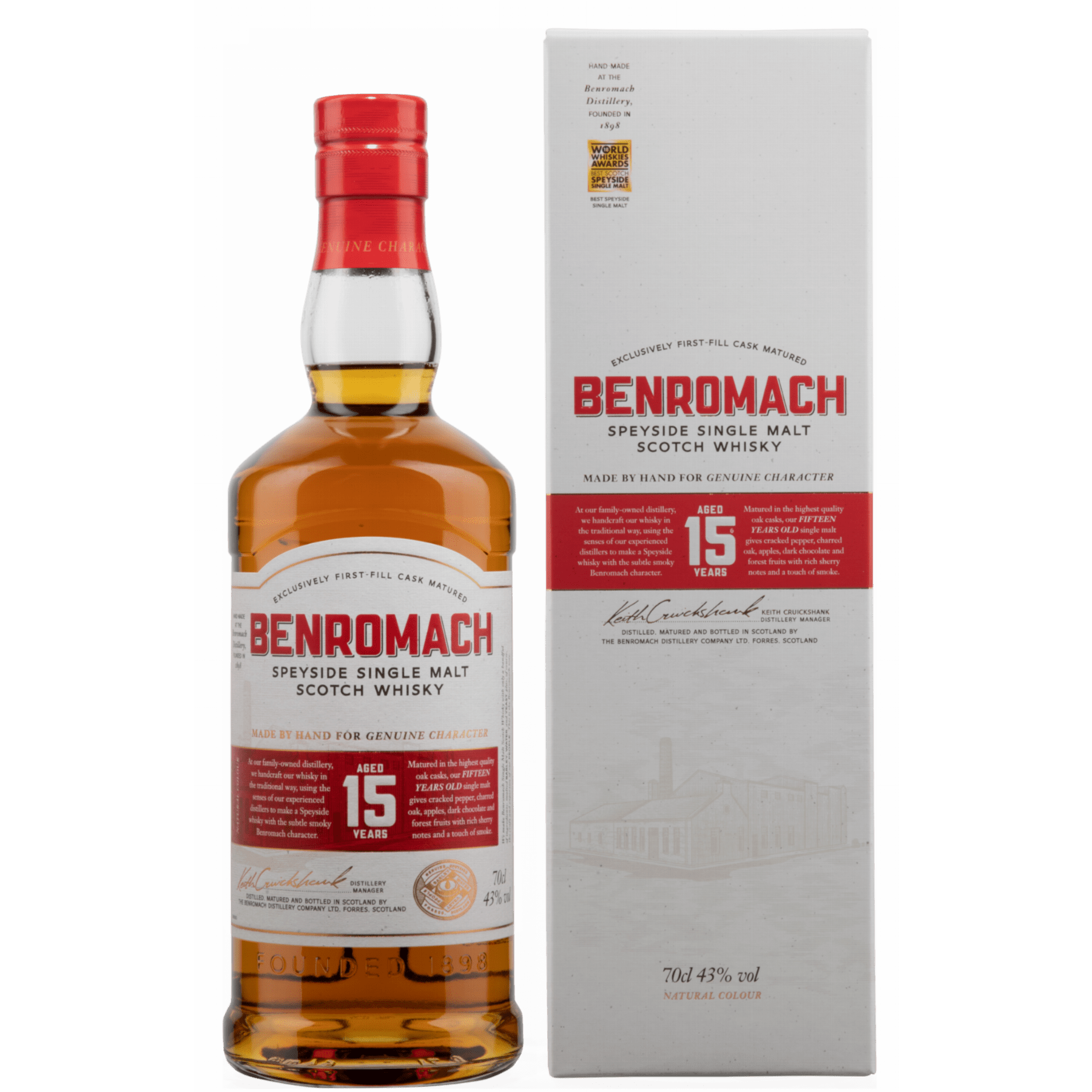 Benromach 15 Y.O. New Edition, GIFT