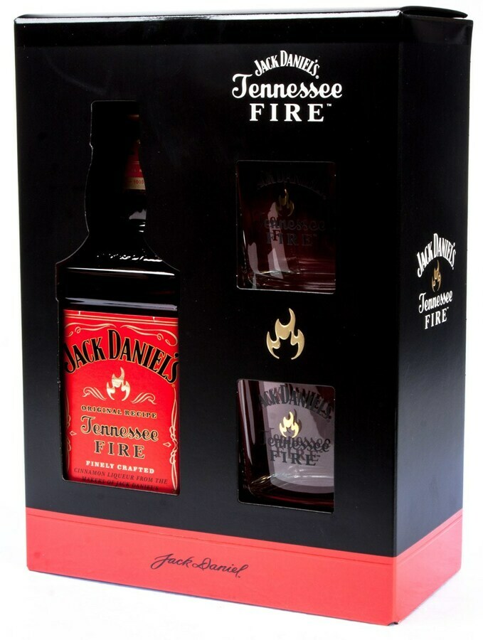 Jack Daniel's Fire + 2 poháre, GIFT