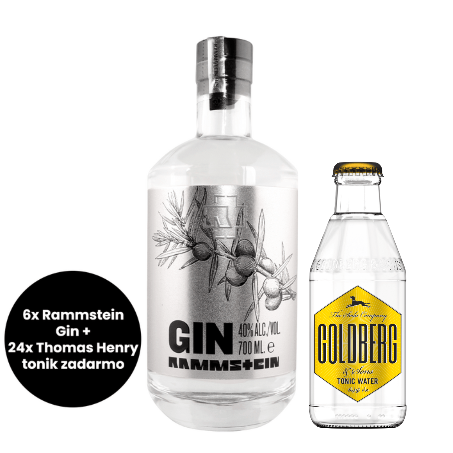 6 x Rammstein Gin + 24 x Goldberg Tonic zadarmo