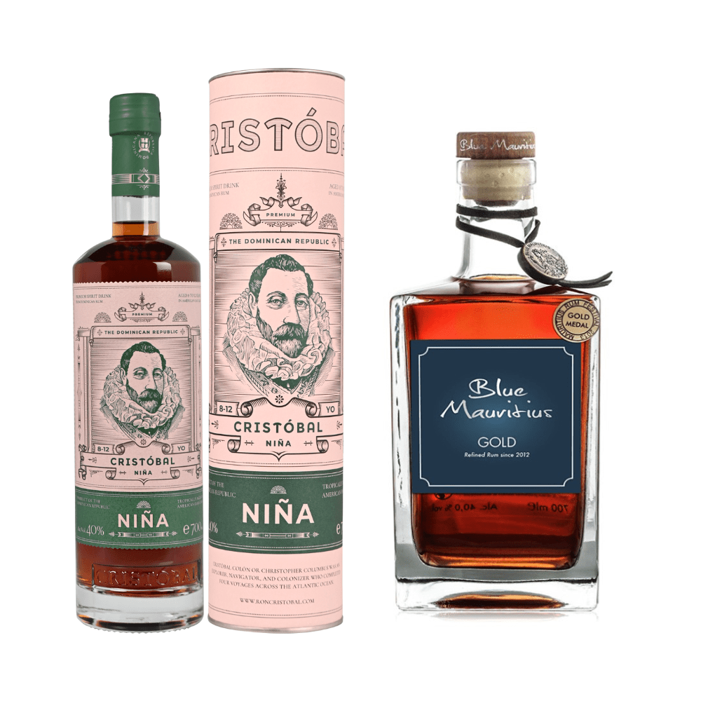 Blue Mauritius Gold Rum + Ron Cristóbal Nina 8-12 Y.O., GIFT