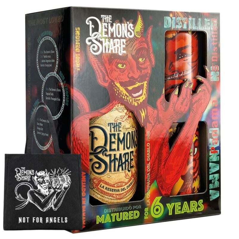 The Demon's Share Rum El Diablo Set, GIFT + The Demon's Share - darčeková taška ZADARMO