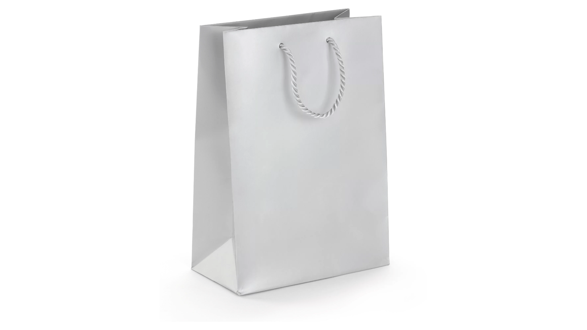 Darčeková taška - stredná, strieborná