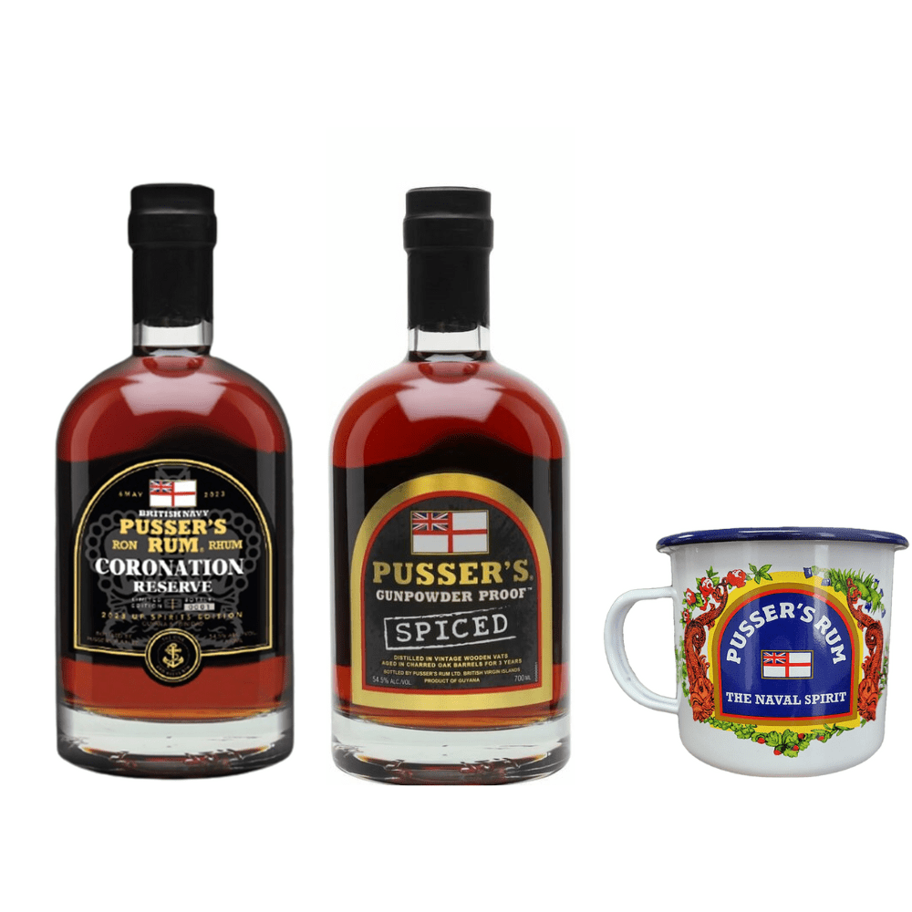 E-shop Pusser’s Rum Coronation Reserve + Pusser’s Gunpowder Proof Spiced + pohár zadarmo