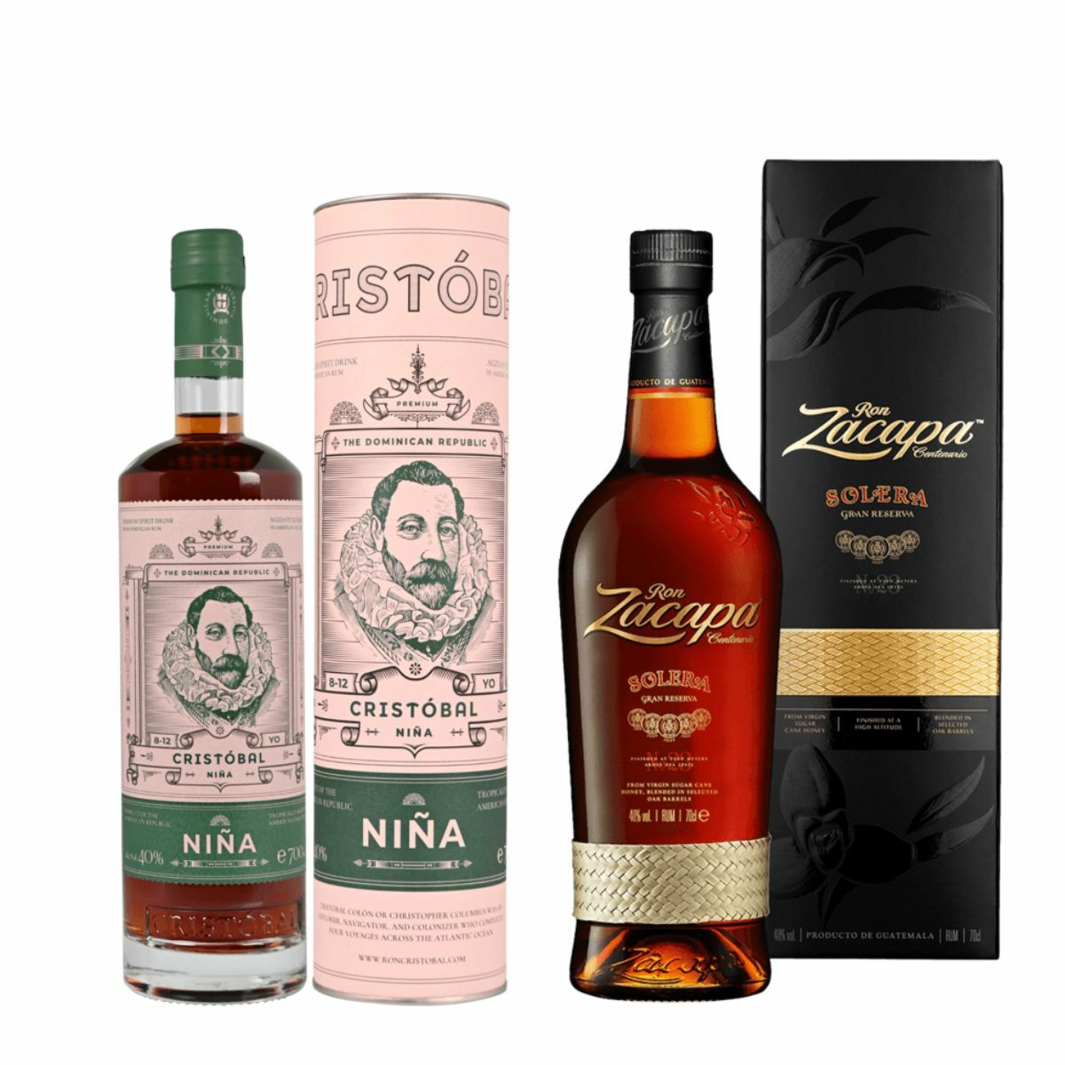 Zacapa Solera Gran Reserva, GIFT + Ron Cristóbal Nina 8-12 Y.O., GIFT