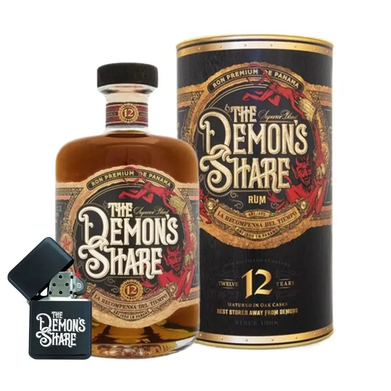 The Demon's Share Rum 12 Y.O., GIFT + Zapaľovač ZADARMO