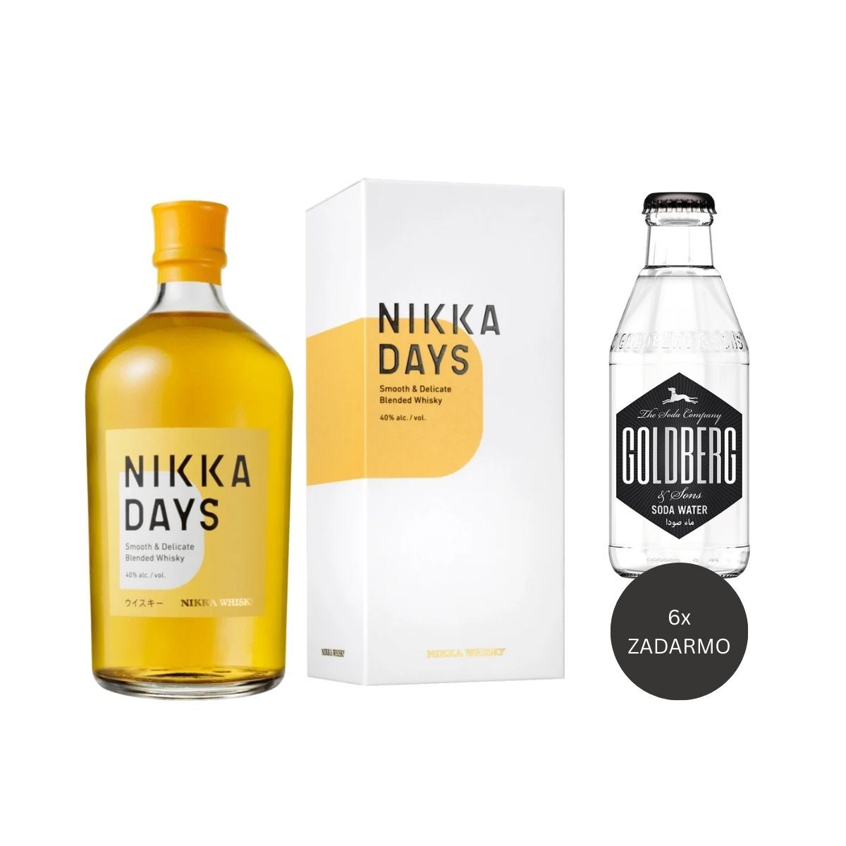 Nikka Days, GIFT + 6 x Goldberg Soda Water ZADARMO