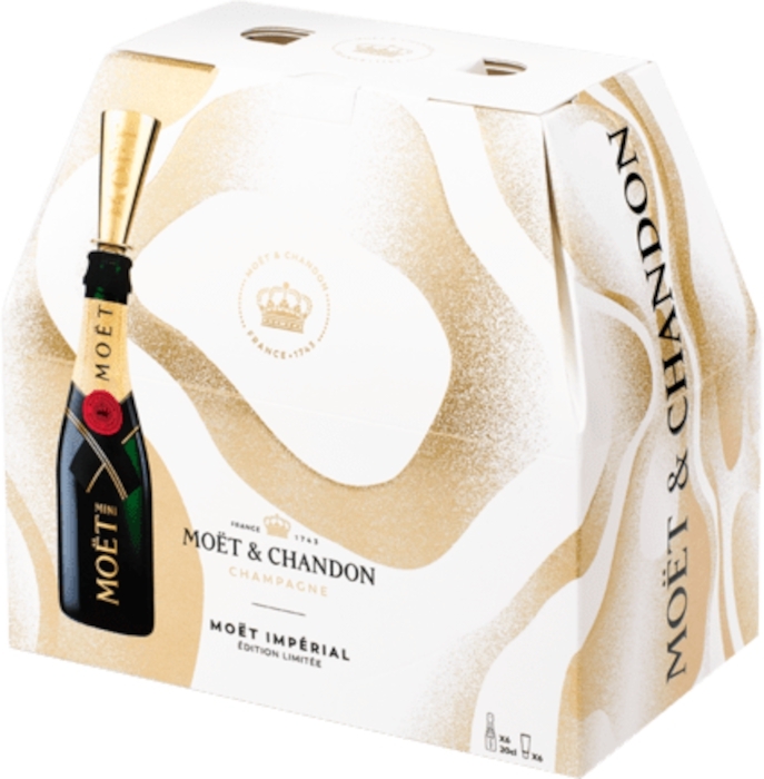 Moët & Chandon Brut Impérial, 6 x 0.2 L, GIFT