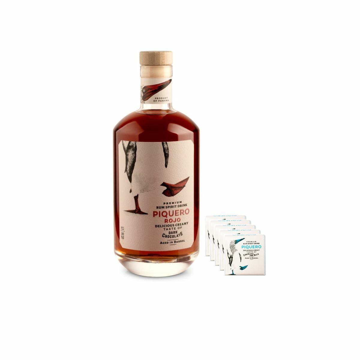 Piquero Rojo + 5 x Piquero Mini Horká Čokoláda, 70%, 5g ZADARMO