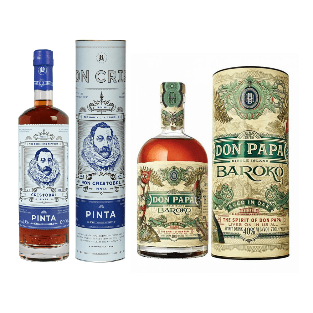 Don Papa Baroko, GIFT + Ron Cristóbal Pinta 6-8 Y.O., GIFT